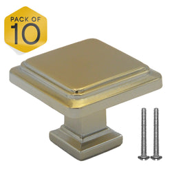 Golden Single Knob Square Handles FIGO Home