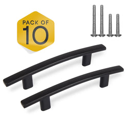 Black Arched Kitchen Cabinet Pulls - 3 Inch FIGO
