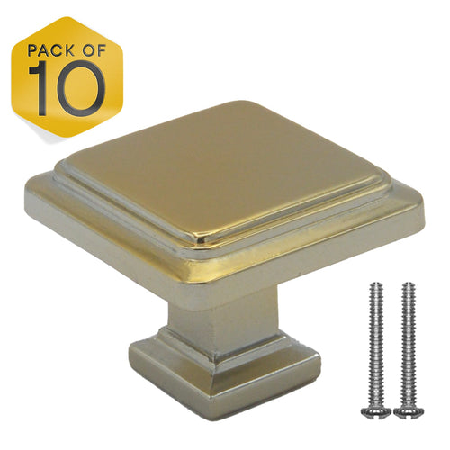 Golden Single Knob Square Handles FIGO Home