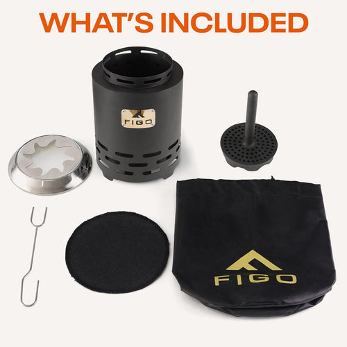 Table Top Firepit - Black FIGO Home