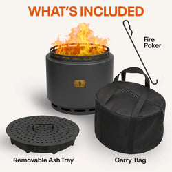 GOLDEN BREATH® - 18" Outdoor Smokeless Fire Pit FIGO