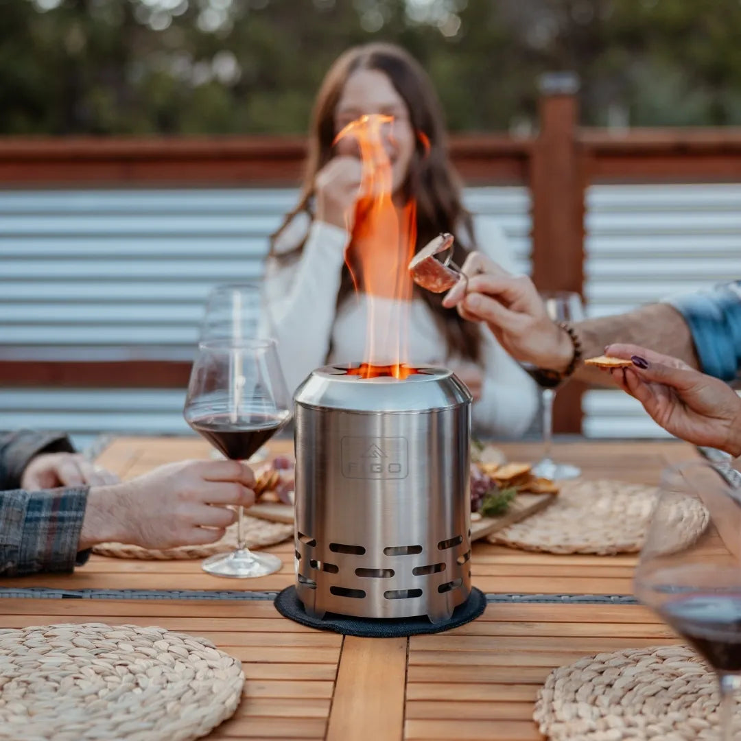 SYLVESTA™ XL – 9” Stainless Steel Smokeless Tabletop Fire Pit