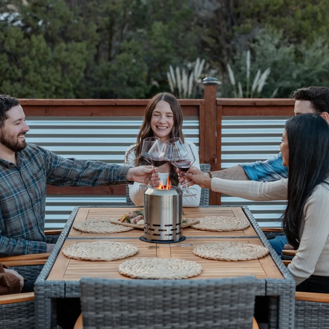 Tabletop Fire Pit - Smokeless SYLVESTA™ XL 9” Stainless Steel
