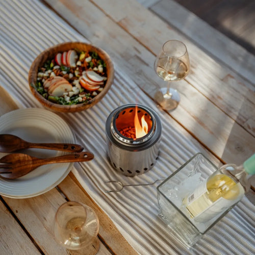 SYLVESTA™ Mini – 6.5” Stainless Steel Smokeless Tabletop Fire Pit