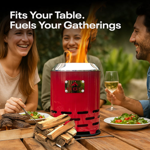 Table Top Firepit - Wild Red FIGO Home