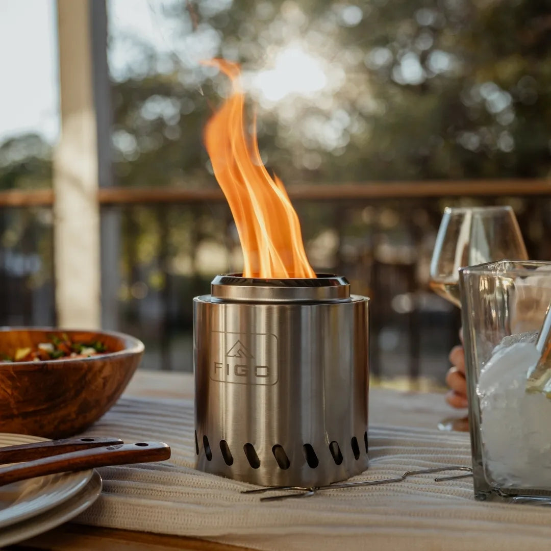 SYLVESTA™ Mini – 6.5” Stainless Steel Smokeless Tabletop Fire Pit