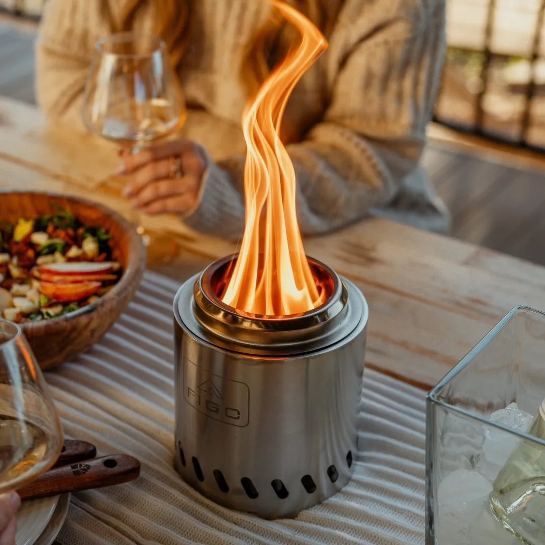 SYLVESTA™ Mini – 6.5” Stainless Steel Smokeless Tabletop Fire Pit