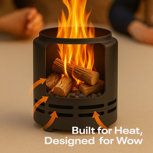 Table Top Firepit - Black FIGO Home