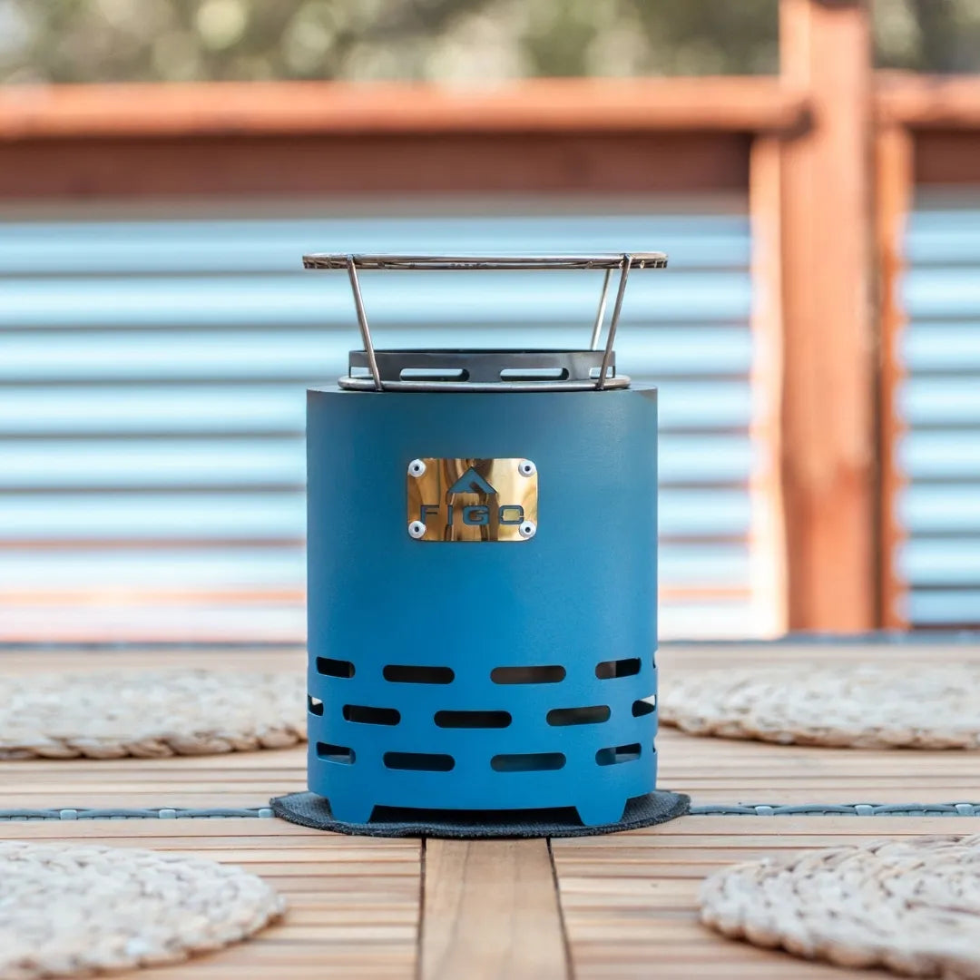 Tabletop Fire Pit - Smokeless VESTA™ XL 9” Cast Iron – FIGO Home