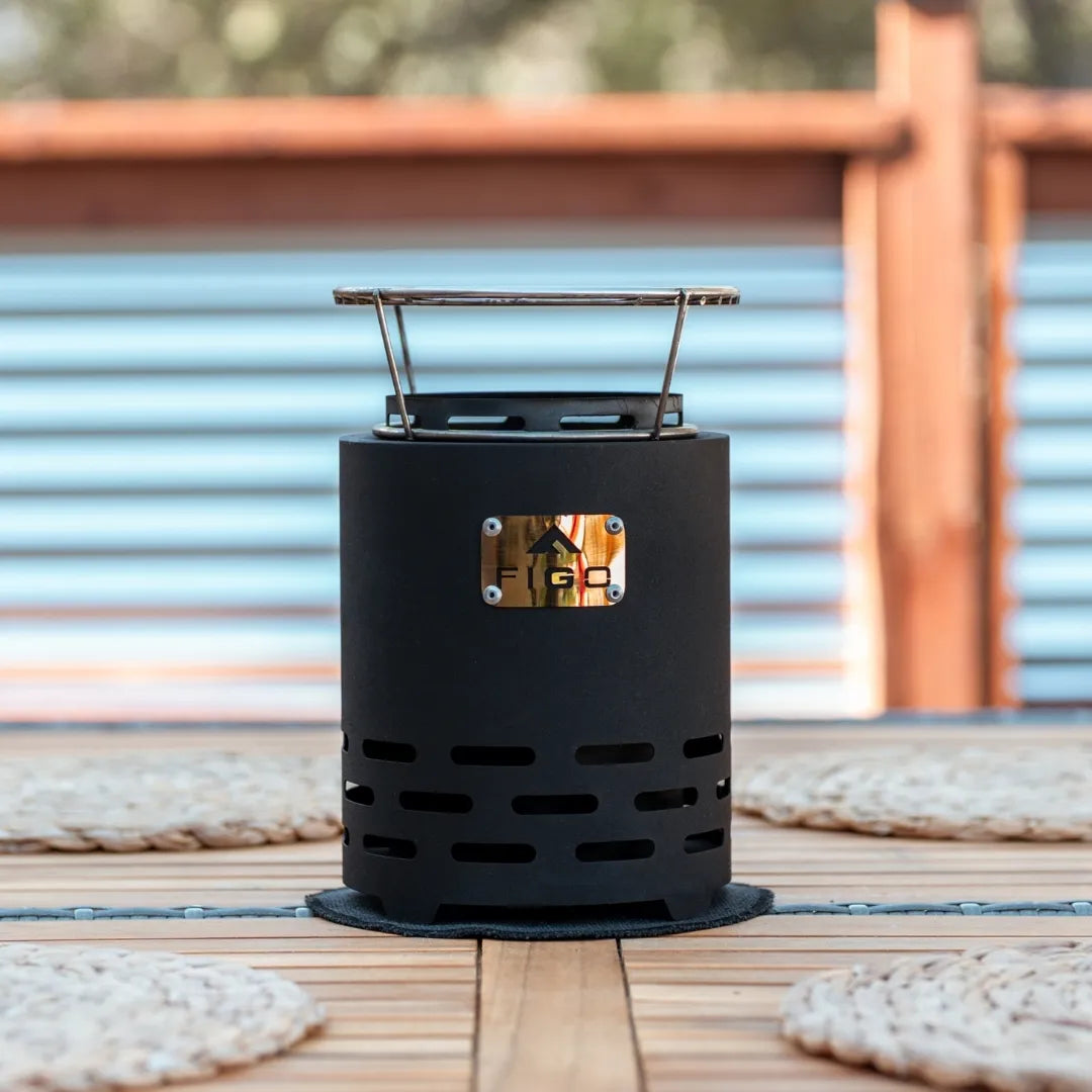 Tabletop Fire Pit - Smokeless VESTA™ XL 9” Cast Iron – FIGO Home