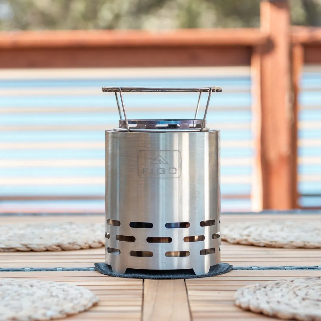 SYLVESTA™ XL – 9” Stainless Steel Smokeless Tabletop Fire Pit