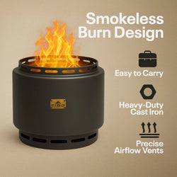 Golden Breath® - Smokeless Fire Pit FIGO
