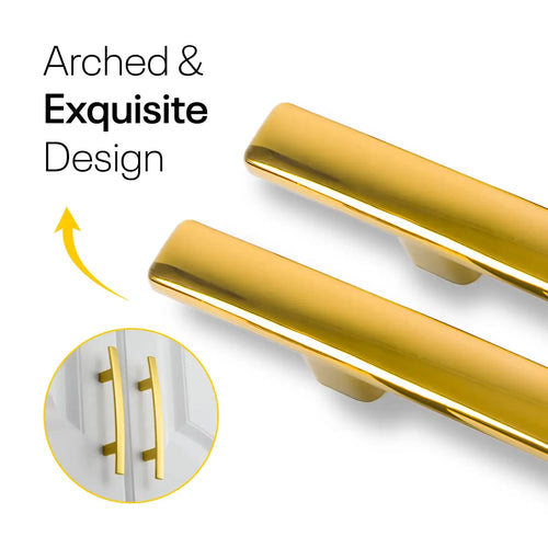 Golden Arched Kitchen Cabinet Pulls - 6inch FIGO