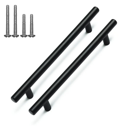 Black Cylinder Cabinets & Drawer Pulls - 6inch FIGO
