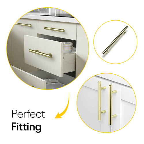 Golden Cylinder Cabinets & Drawer Pulls - 6inch FIGO