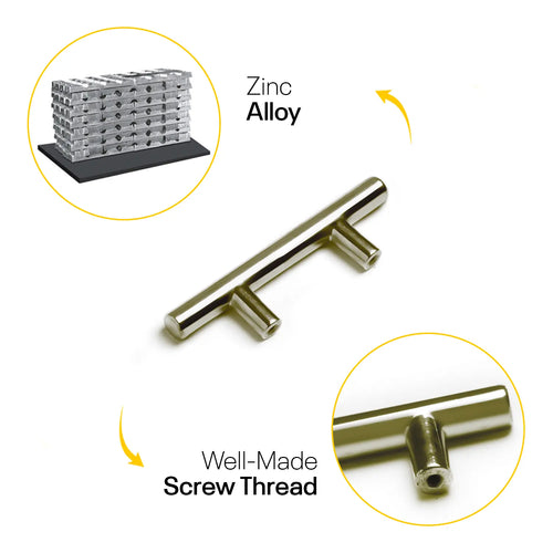 Golden Cylinder Cabinets & Drawer Pulls - 3inch FIGO
