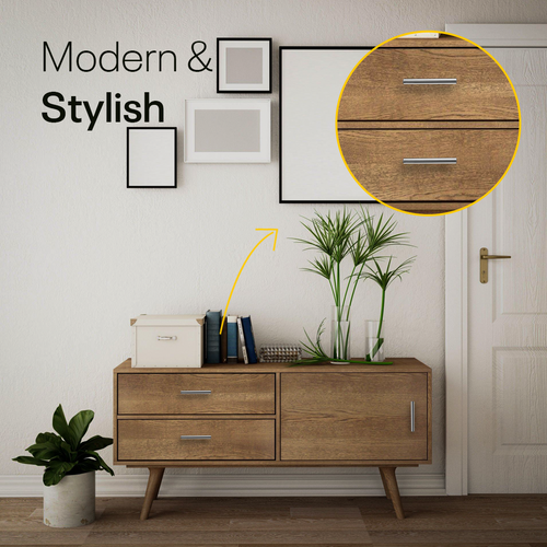 Satin Cylinder Cabinets & Drawer Pulls - 3inch FIGO