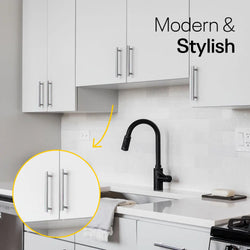 Satin Cylinder Cabinets & Drawer Pulls - 6inch FIGO