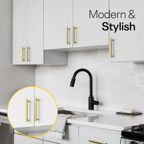 Golden Cylinder Cabinets & Drawer Pulls - 6inch FIGO