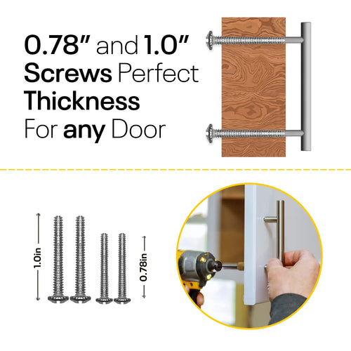 Satin Cylinder Cabinets & Drawer Pulls - 6inch FIGO