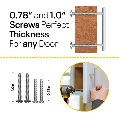 White Cylinder Cabinets & Drawer Pulls - 6inch FIGO