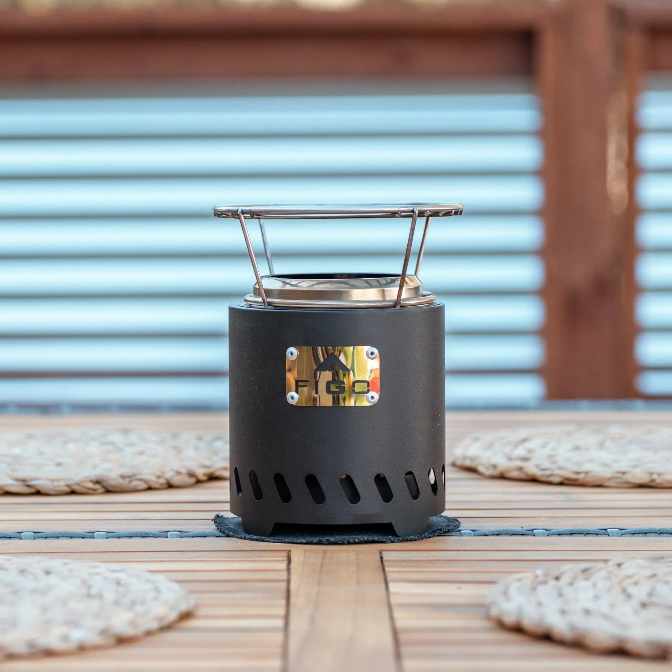 VESTA® Mini - 6.5” Cast Iron Smokeless Tabletop Fire Pit FIGO Home