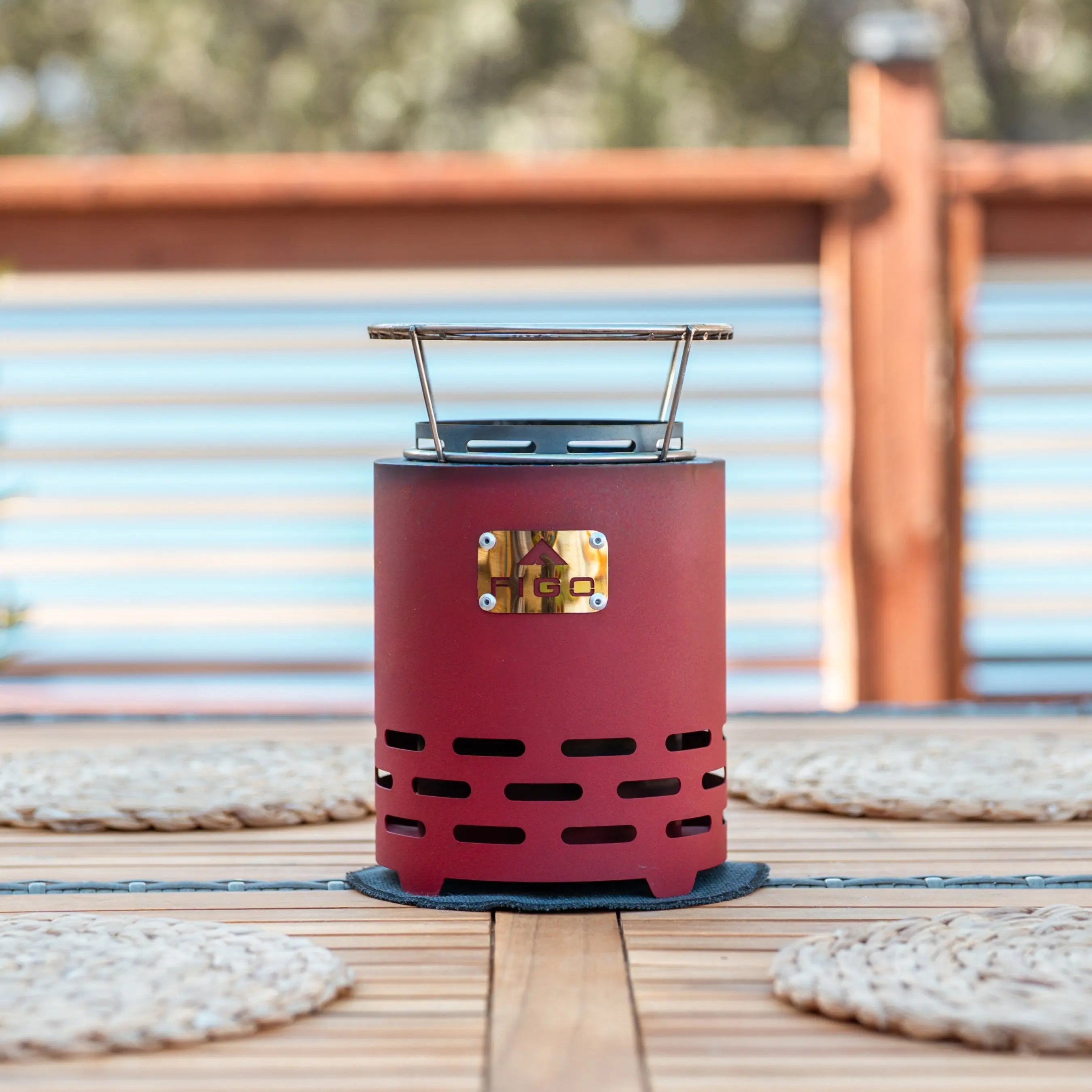 VESTA® XL - 9” Cast Iron Smokeless Tabletop Fire Pit FIGO Home