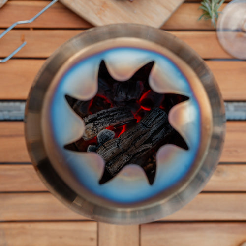 SYLVESTA® XL – 9” Stainless Steel Smokeless Tabletop Fire Pit FIGO Home