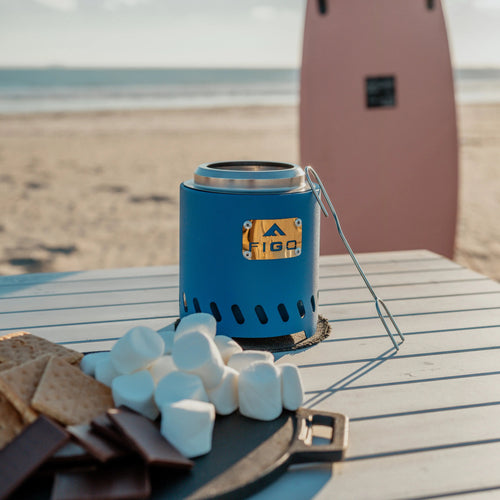 VESTA® Mini - 6.5” Cast Iron Smokeless Tabletop Fire Pit FIGO Home