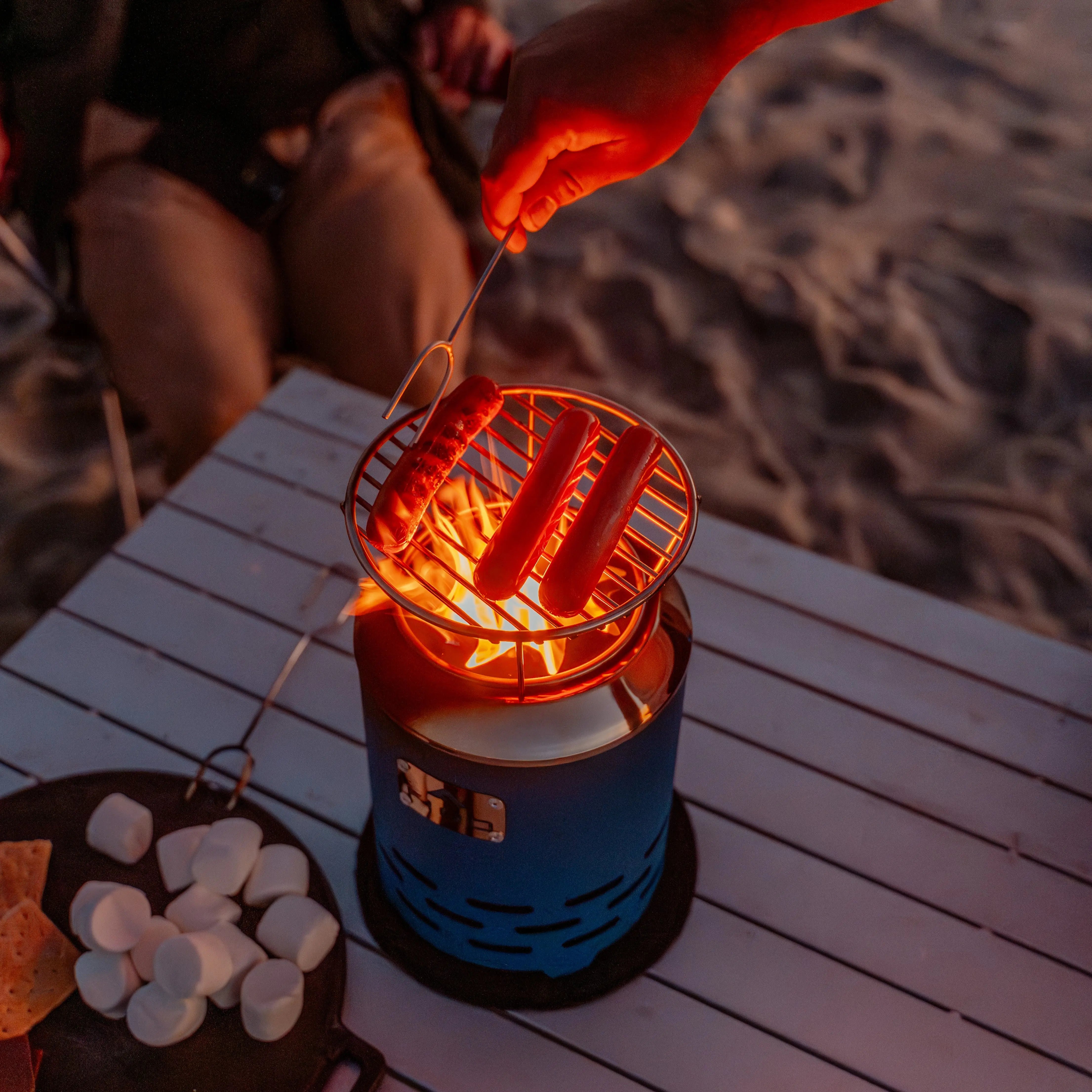 VESTA® XL - 9” Cast Iron Smokeless Tabletop Fire Pit FIGO Home