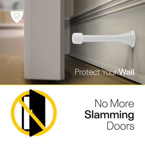 White Spring Door Stopper FIGO