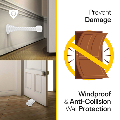 White Door Stoppers Bundle (Pack of 8) FIGO