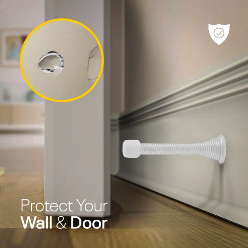 White Spring Door Stopper FIGO