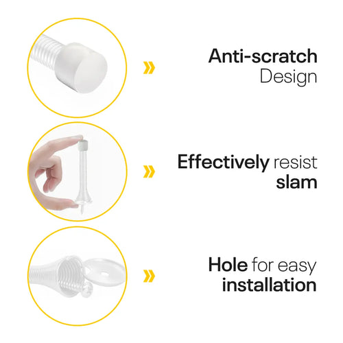 White Spring Door Stopper FIGO