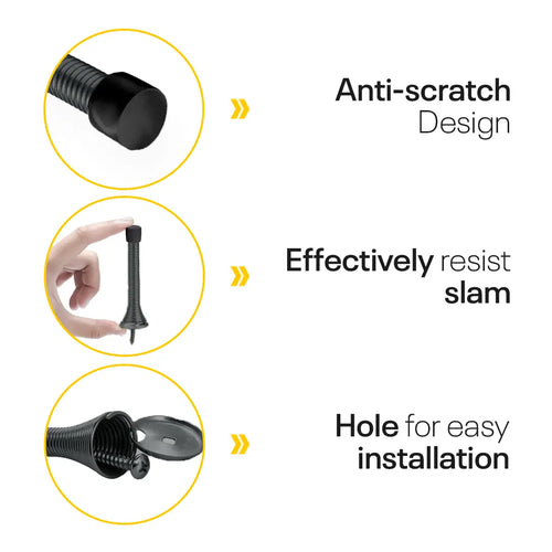 Black Spring Door Stopper FIGO