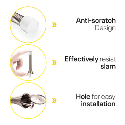 Nickel Spring Door Stopper FIGO