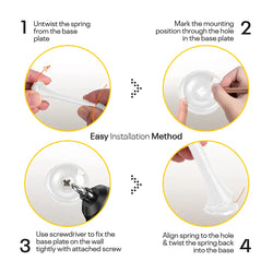 White Spring Door Stopper FIGO