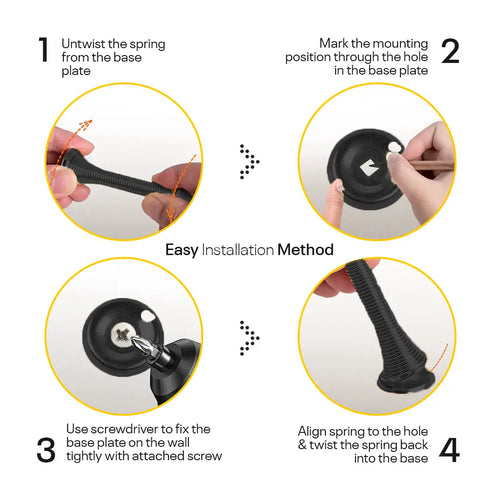 Black Spring Door Stopper FIGO