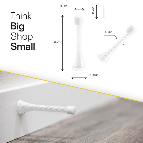 White Spring Door Stopper FIGO