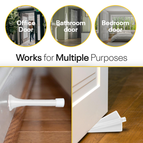 White Door Stoppers Bundle (Pack of 8) FIGO