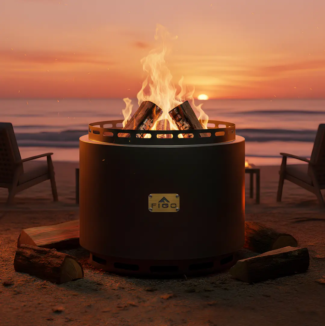 GOLDEN BREATH® - 18" Outdoor Smokeless Fire Pit FIGO