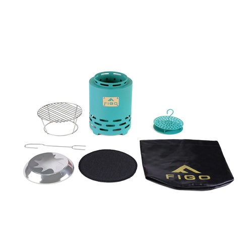VESTA® XL - 9” Cast Iron Smokeless Tabletop Fire Pit [PRE-ORDER] FIGO Home