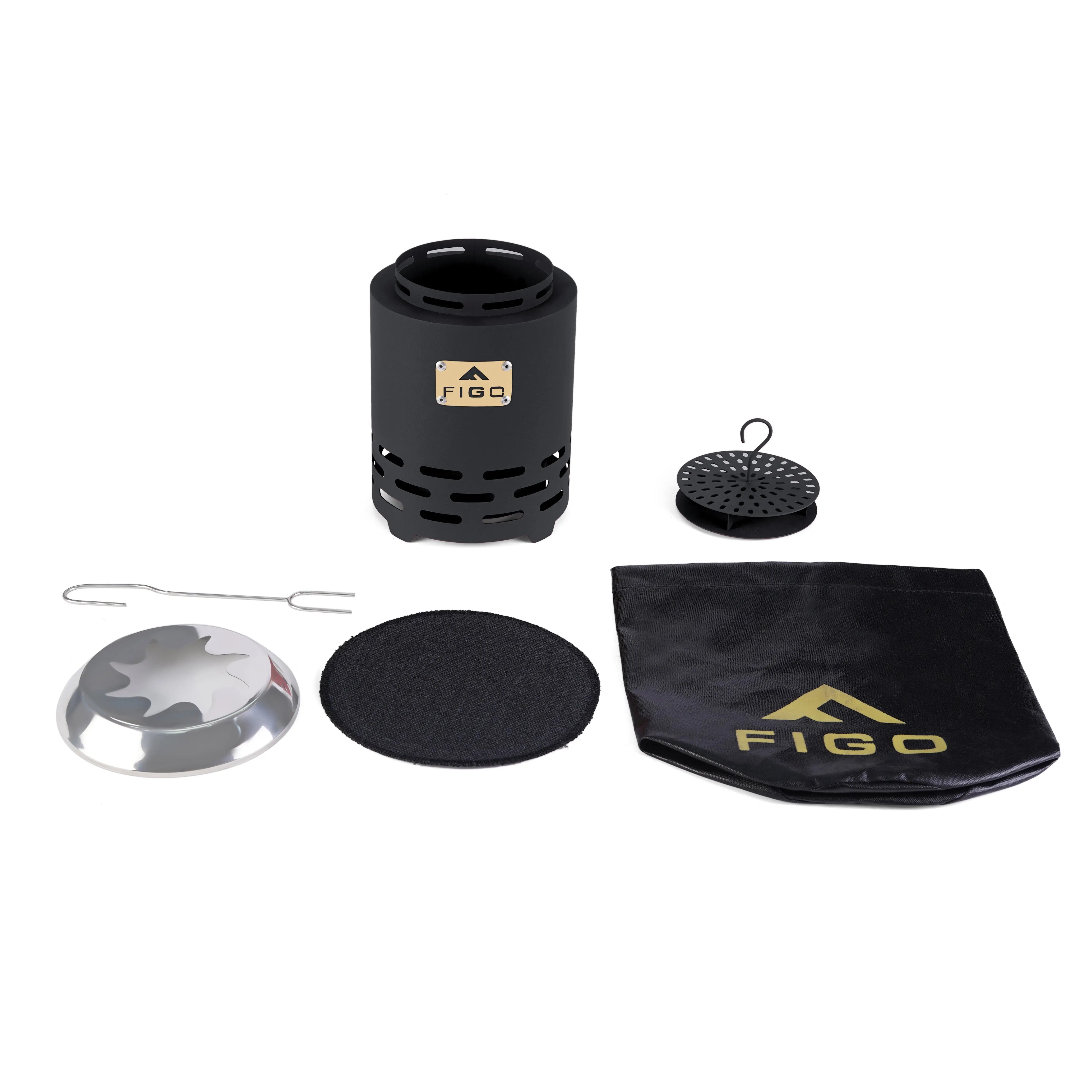 VESTA® XL - 9” Cast Iron Smokeless Tabletop Fire Pit [PRE-ORDER] FIGO Home