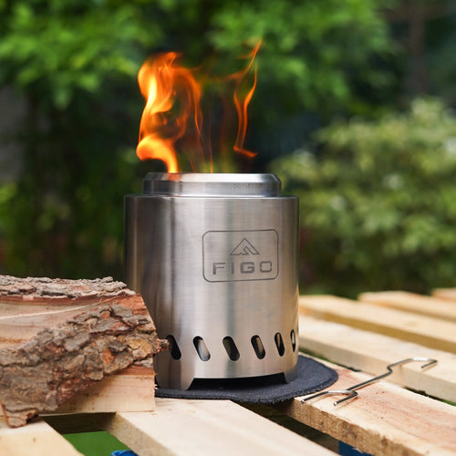 SYLVESTA® Mini – 6.5” Stainless Steel Smokeless Tabletop Fire Pit [PRE-ORDER] FIGO Home