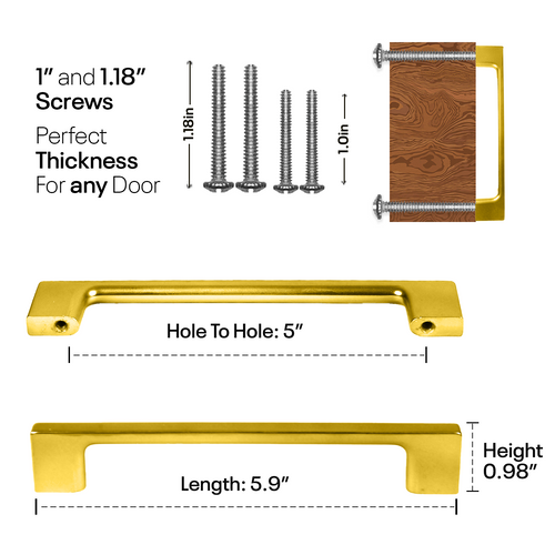 Golden Bar Handles Slim FIGO