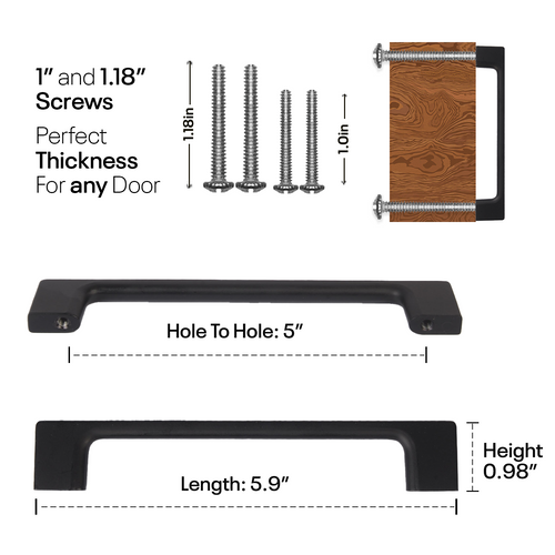 Black Bar Handles Slim FIGO
