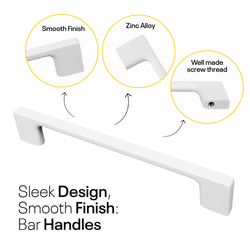 White Bar Handles Slim FIGO