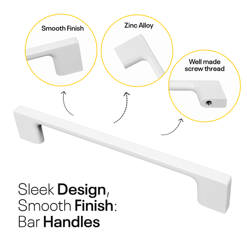 White Bar Handles Slim FIGO