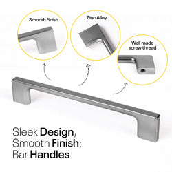 Silver Bar Handles Slim FIGO