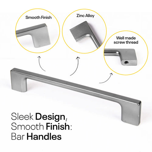 Silver Bar Handles Slim FIGO
